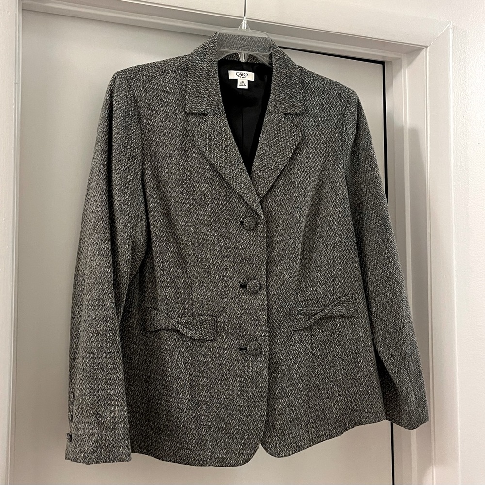 Cato Woman gray 2 piece skirt suit